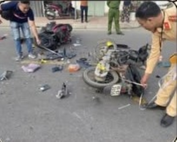 Accident scene. Photo: Hai Phong City Traffic Safety Committee