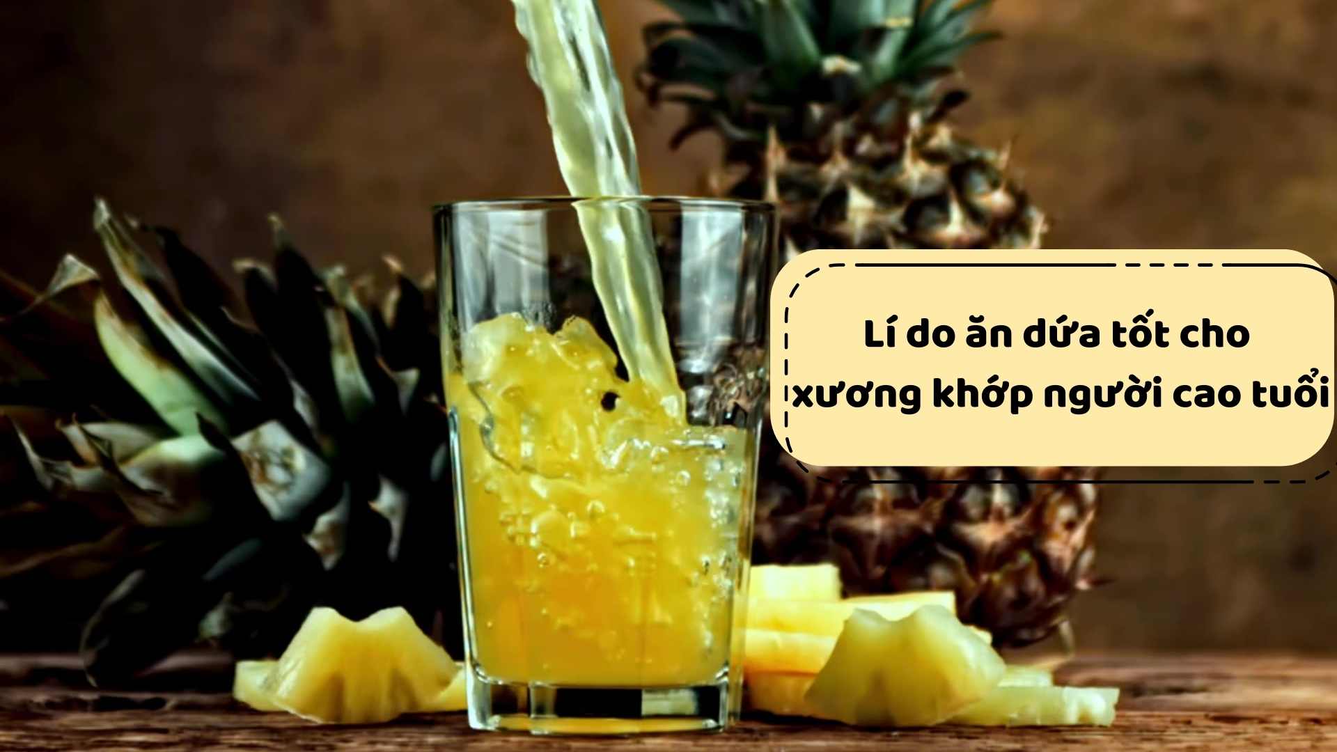 The reason eating pineapple is good for the elderly's bones and joints.