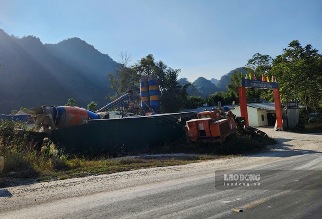 Loạt trạm bê tông sai phạm ở Cao Bằng vẫn hoạt động bất chấp chỉ đạo