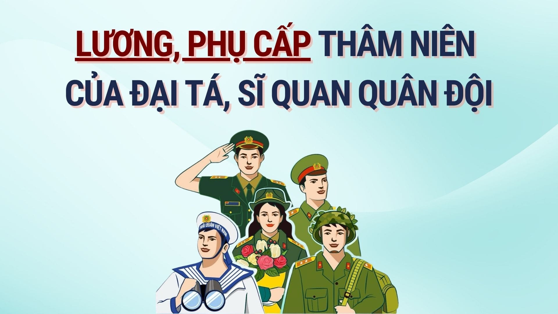 Colonel's salary, seniority allowance for military officers in 2025. Graphics: Hoang Le