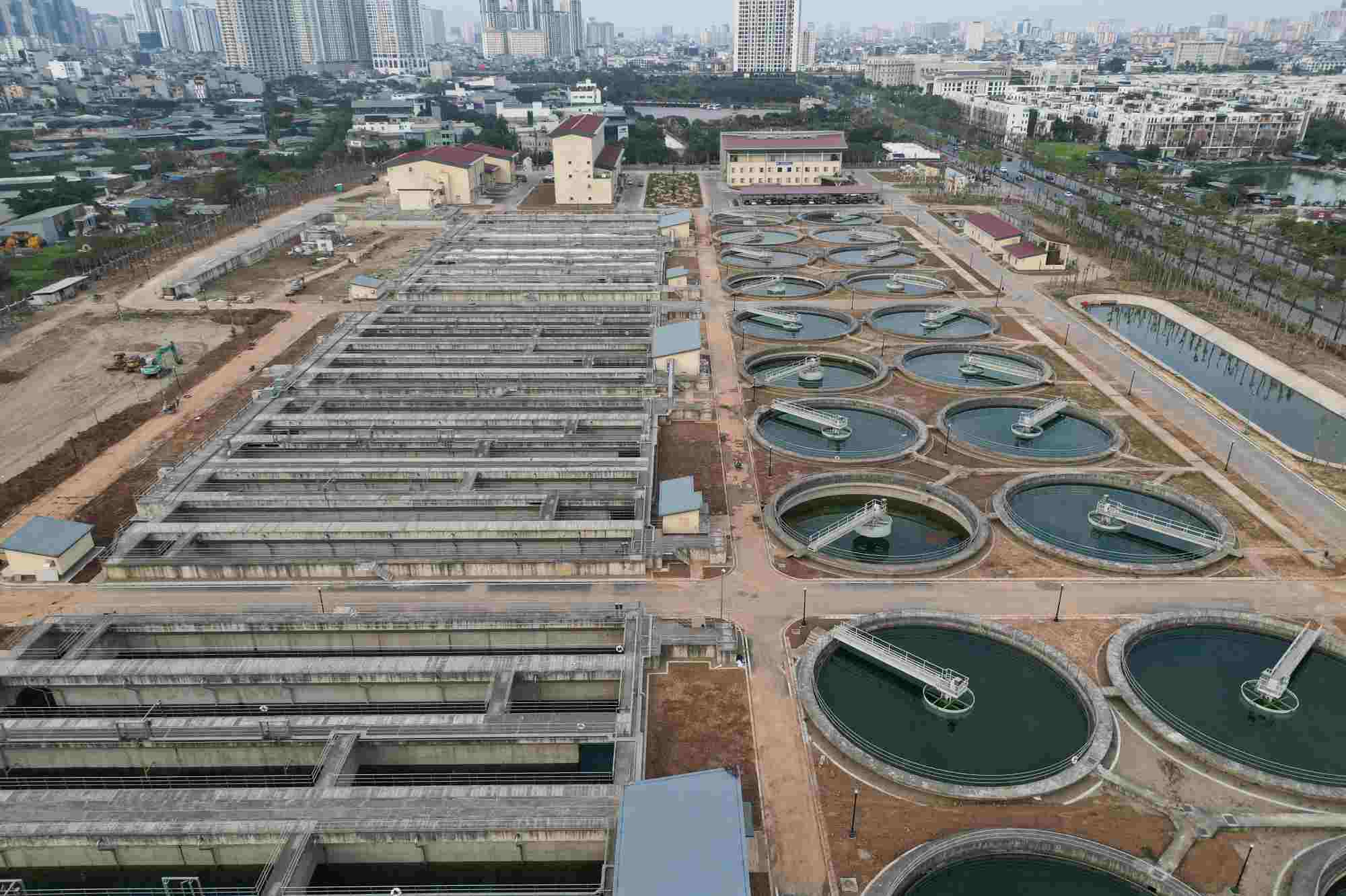 Package No. 1 of Yen Xa Wastewater Treatment Plant is ready for trial run in early December. Photo: Tung Giang