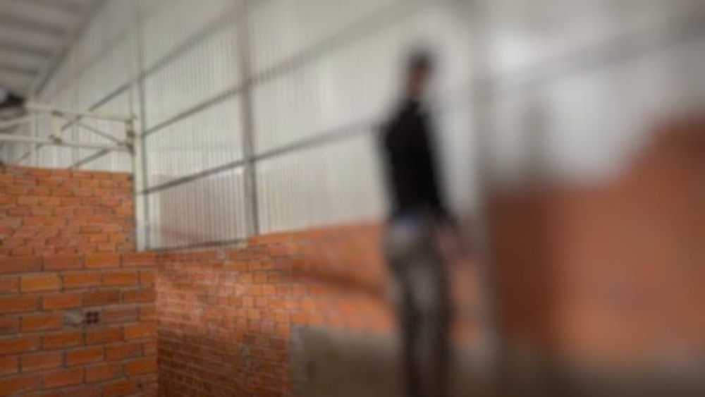 The scene where the male body was found hanging. Photo: Phuong Vu