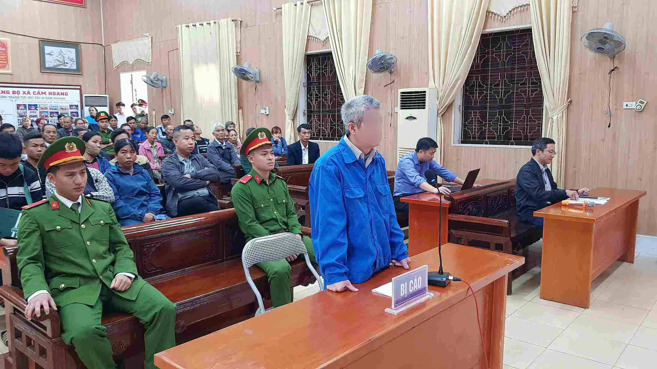 Đối tượng lĩnh 7 năm tù về tội lấn chiếm đất nông nghiệp tại Hải Dương. Ảnh: Cổng TTĐT Cẩm Giàng