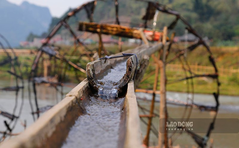 The water wheel is a symbol of the Thai ethnic group in Dien Bien in particular and the Northwest in general. Photo: Quang Dat