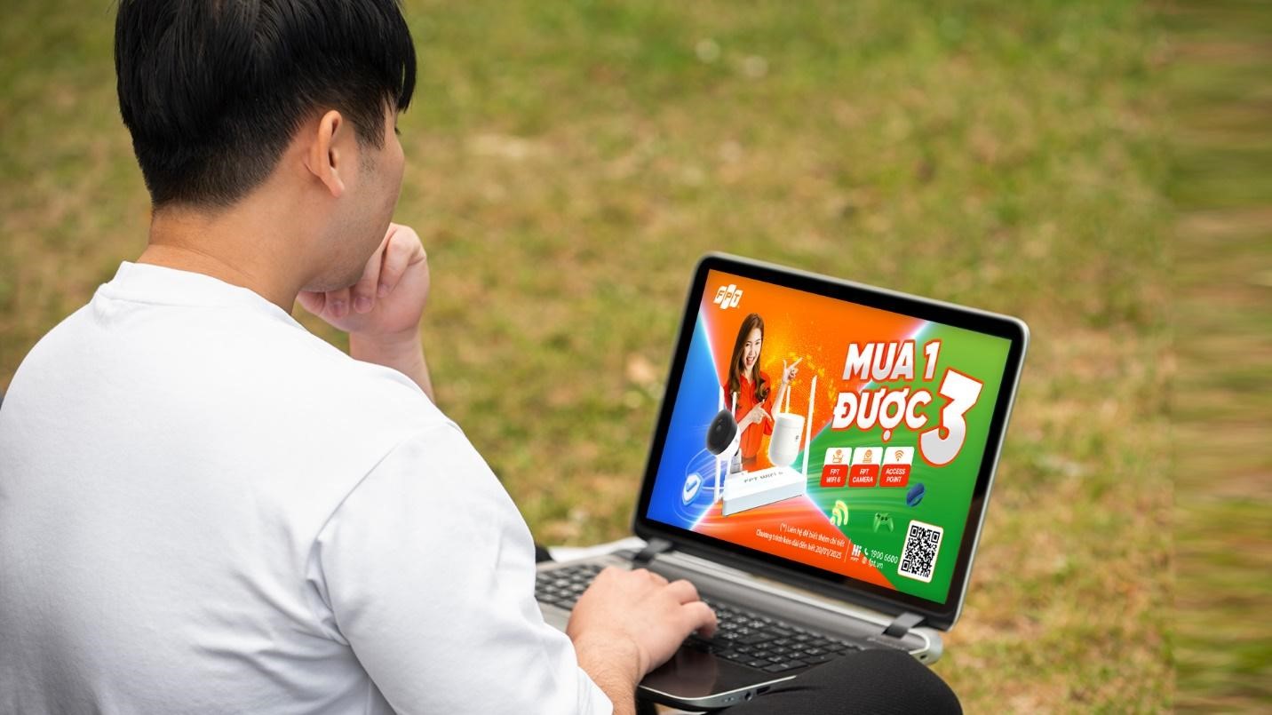 FPT Telecom's 3-in-1 Internet solution package will fully meet the current popular needs of families in Vietnam... Photo: FPT Telecom