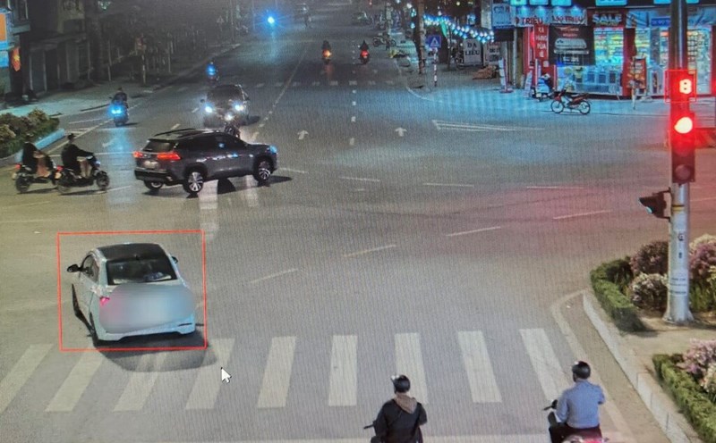 One of the vehicles fined from November 10 to November 16, 2024 in Hoa Binh province. Photo: Provided by the police
