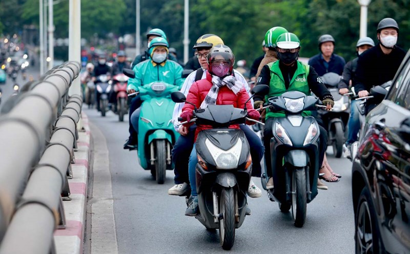 Thoi tiet Ha Noi va cac tinh thanh Bac Bo van duy tri muc nhiet trung binh 18-20 do C. Anh: LDO