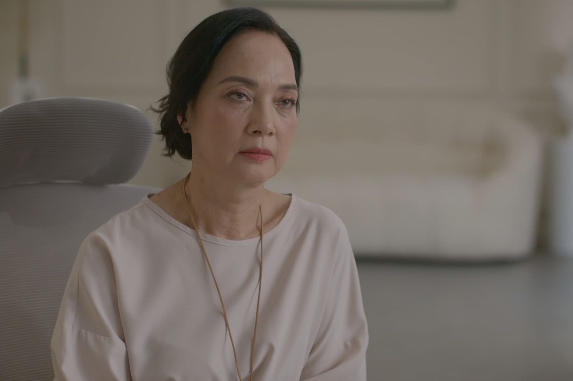 People's Artist Le Khanh plays in "The Third Party Is Not at Fault?". Photo: Producer.