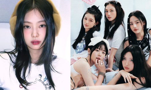 Jennie tặng quà cho NewJeans. Ảnh: Instagram