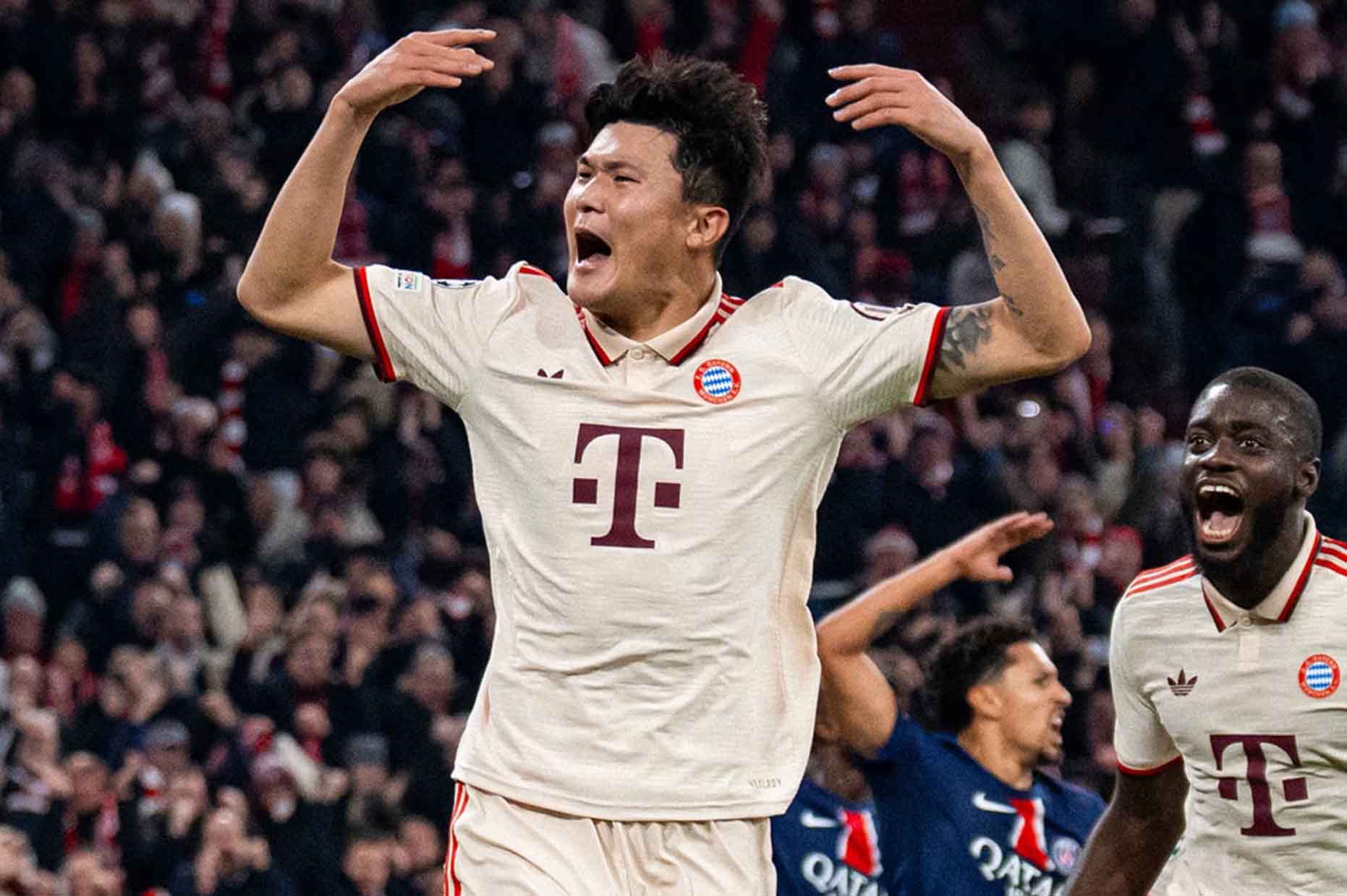 Kim Min-jae la cau thu ghi ban duy nhat giup Bayern da bai PSG tren san nha. Anh: Bayern Munich FC