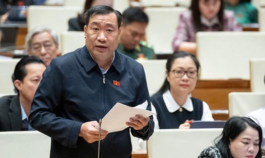 Đại biểu Thạch Phước Bình (Đoàn Trà Vinh) đề xuất áp dụng mức thuế suất ưu đãi 10% cho các cơ quan báo chí. Ảnh: Quochoi.vn