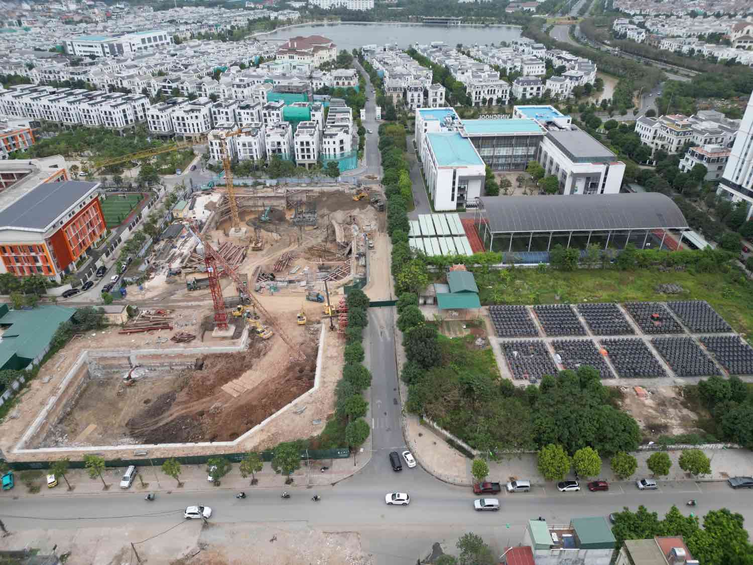 Dự án chung cư Ruby Riverside tại ô đất ký hiệu CT8 thuộc phường Phúc Đồng (quận Long Biên, Hà Nội). Ảnh: Hữu Chánh