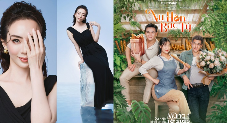 Thu Trang makes the movie "Billion Dollar Kiss" to compete with Tran Thanh's movie on Tet holiday 2025. Photo: Producer.