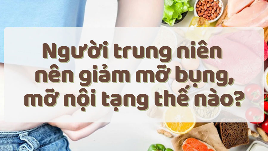 How should middle-aged people reduce belly fat and visceral fat?