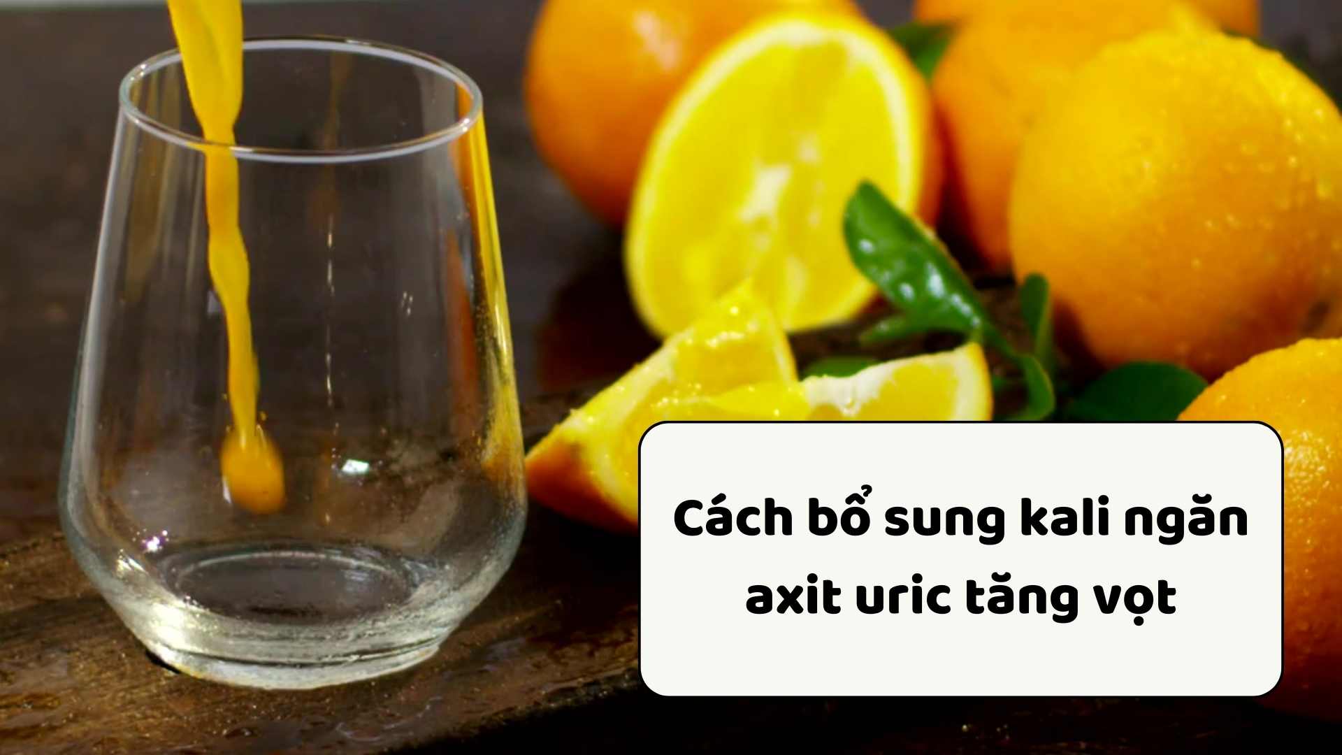 How potassium supplements prevent uric acid spikes.