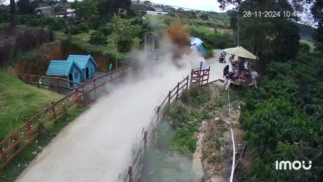 The scene of the car accident that killed a child. Photo: Lam Hong