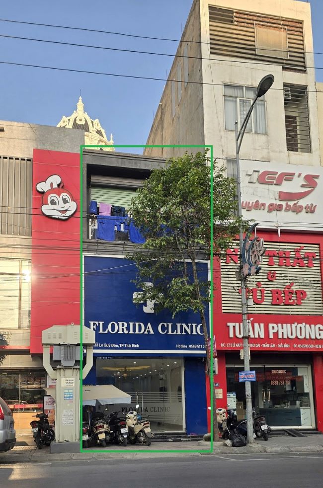 “Viện thẩm mỹ quốc tế Florida chi nhánh Thái Bình” đặt tại số 633 Lê Quý Đôn, TP.Thái Bình. Ảnh: Trung Du 