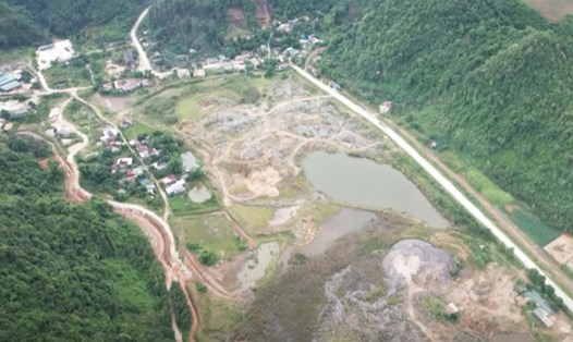 Sau 12 năm được phê duyệt quy hoạch, cụm công nghiệp xã Châu Hồng, huyện Quỳ Hợp, tỉnh Nghệ An vẫn là một vùng đất hoang. Ảnh: Hải Đăng