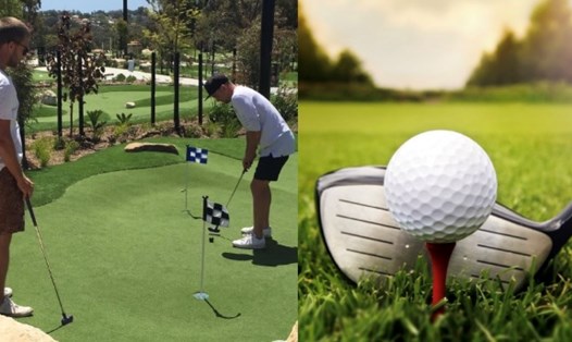 Chơi golf giúp giảm axit uric. Đồ hoạ: Hương Giang