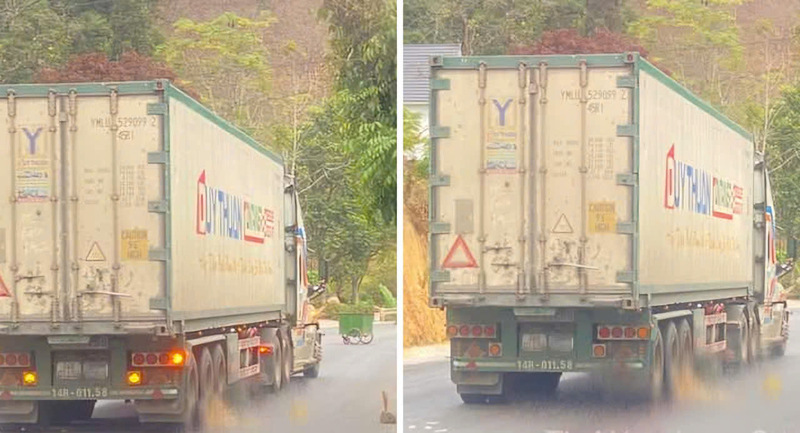 The scene of the accident on National Highway 4A that left one person dead. Photo: Provided by local residents