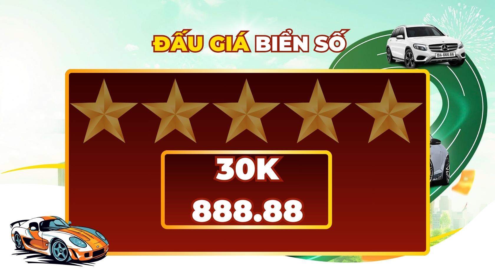 License plate 30K-888.88 officially appeared in the session on November 29