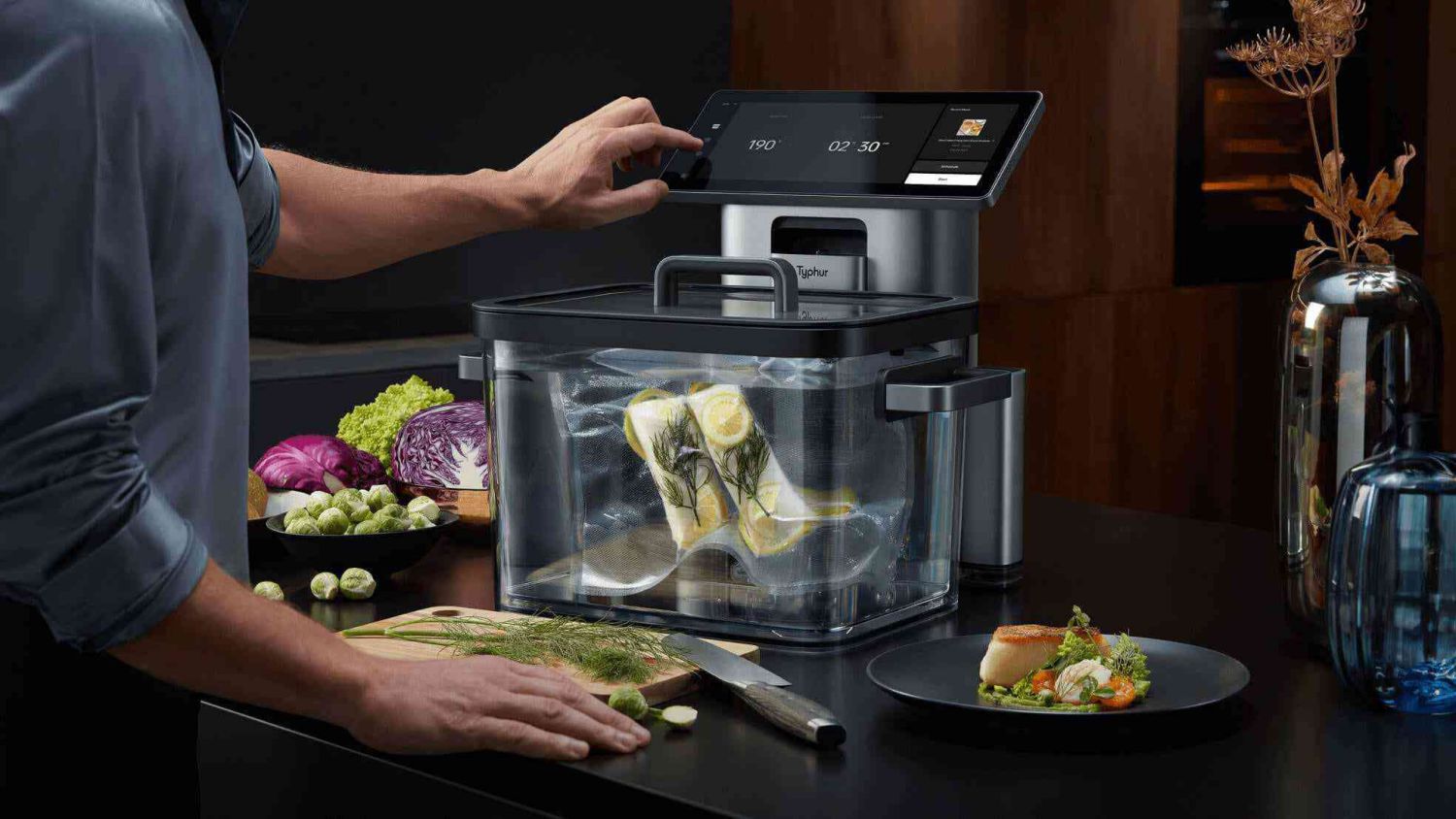 Cooking using the modern Sous Vide method. Photo: An Le