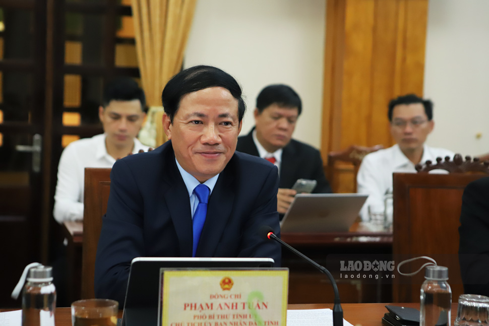 Chairman of Binh Dinh Provincial People's Committee Pham Anh Tuan is the Head of the Provincial Green Transformation Steering Committee. Photo: Hoai Luan