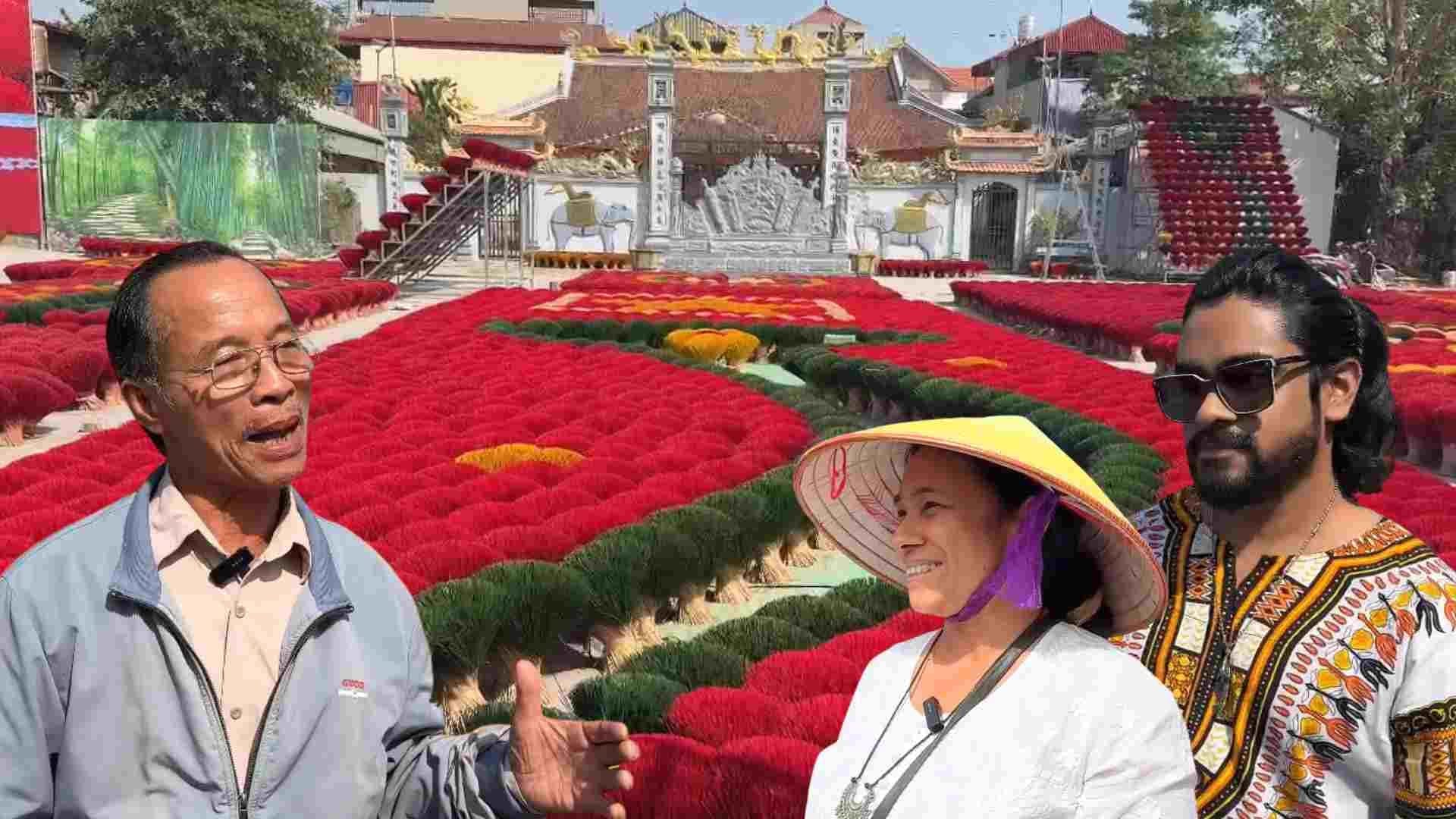 Famous incense village in Hanoi attracts international tourists