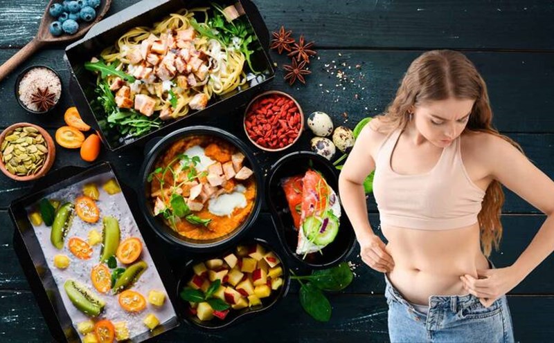 Healthy dinner habits help reduce belly fat sustainably. Graphics: Ha May