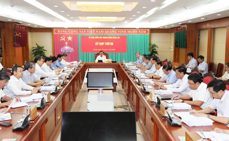The Central Inspection Commission requires that no power-hungry or corrupt people be allowed into the new Party Committee. Pictured is the 50th session of the Central Inspection Commission. Photo: UBKTTW