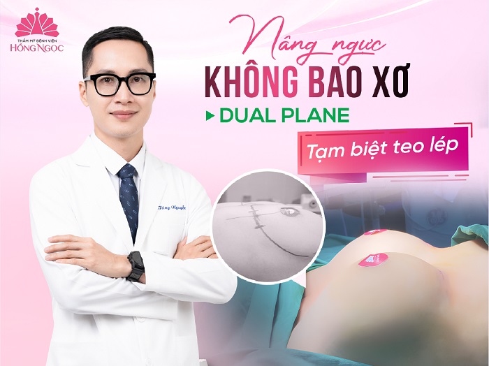 Nang nguc khong bao xo tai Tham my Benh vien Hong Ngoc mang den cho vong 1 ve dep cang tron, mem mai, day nu tinh. Anh: TM BVHN