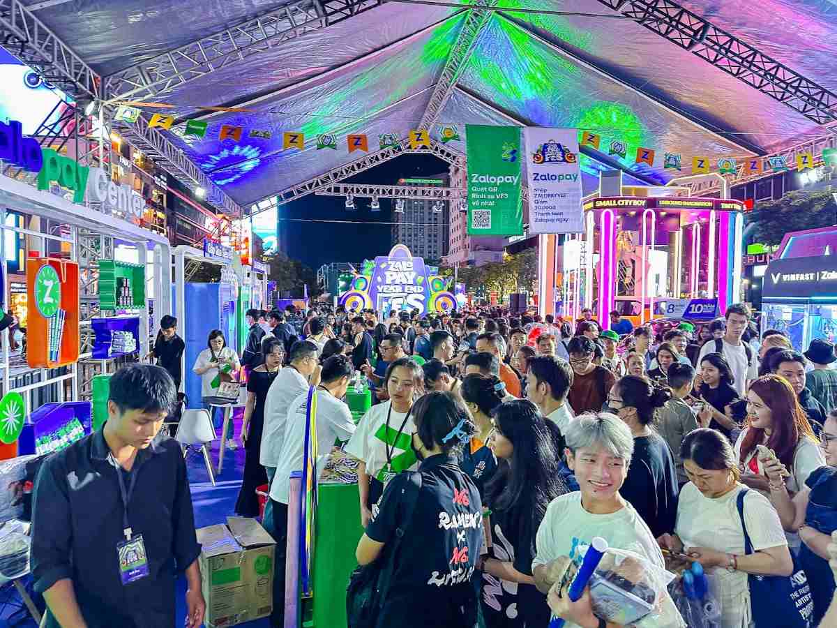 Digital payment exhibition in Ho Chi Minh City attracts thousands of attendees. Photo: Phuong Anh