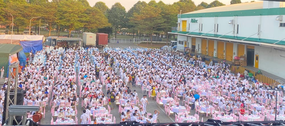 Year-end Party of the Lunar New Year 2024 organized by the Trade Union of Nidec Vietnam Company. Photo: Duc Long