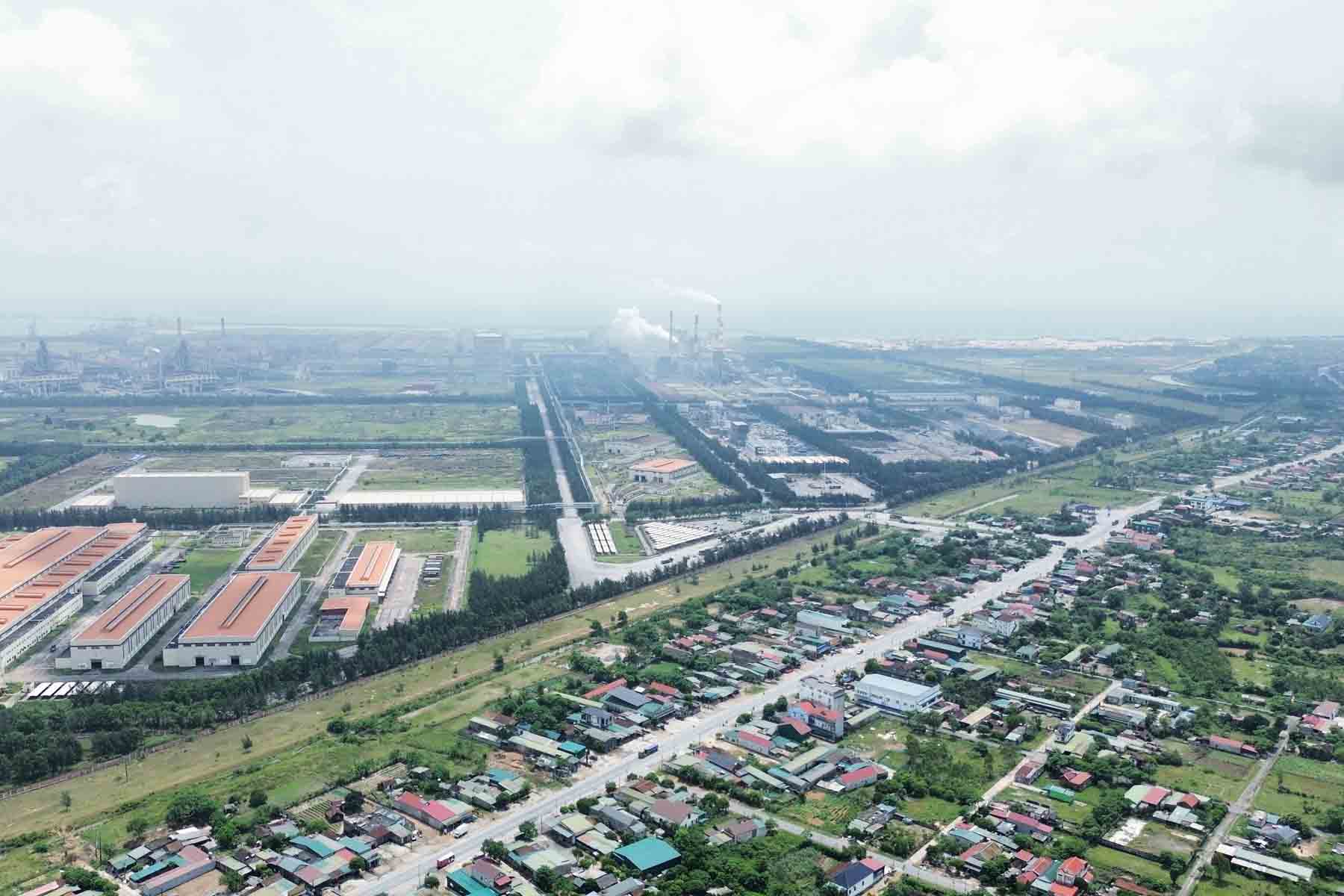 A corner of Ky Anh town, which is about to become Ky Anh City. Photo: Tran Tuan.