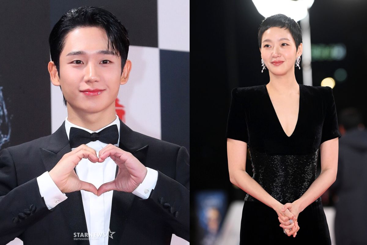 Jung Hae In and Kim Go Eun on the 2024 Blue Dragon red carpet. Photo: Naver