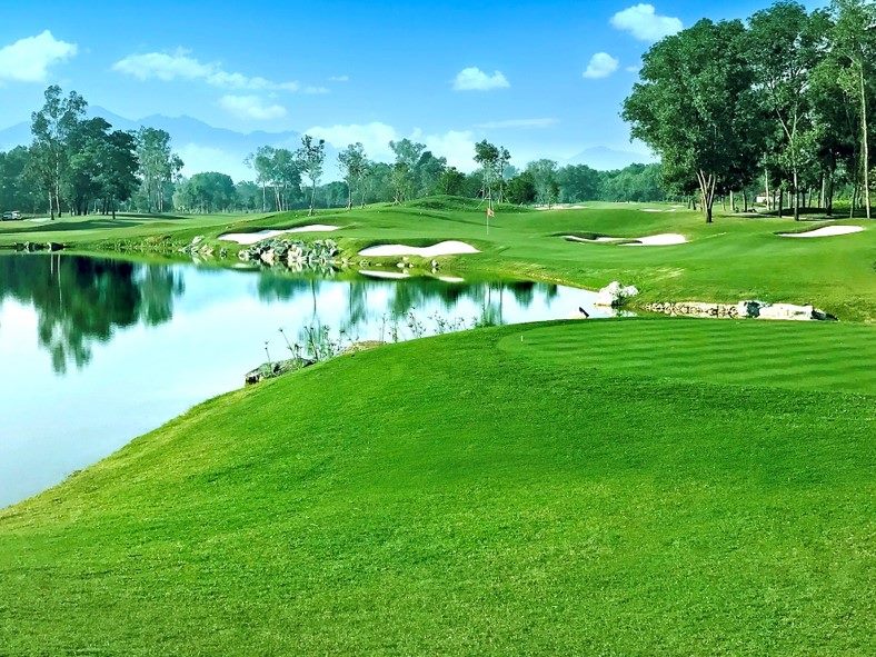 Ve dep cua san Kings Island Golf Resort, mot trong hai san dang cai su kien BRG Golf Hanoi Festival 2024.