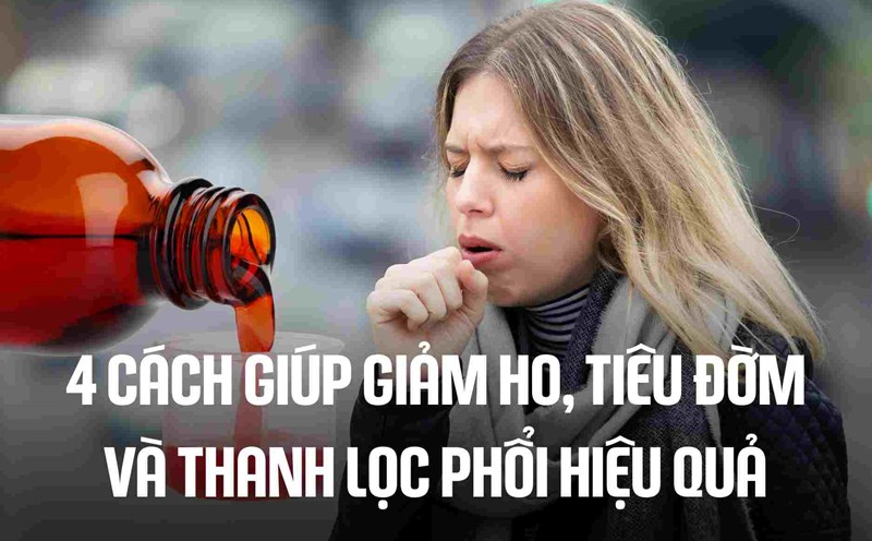 4 ways to help reduce cough, clear phlegm and purify lungs effectively. Graphics: Cao Thom