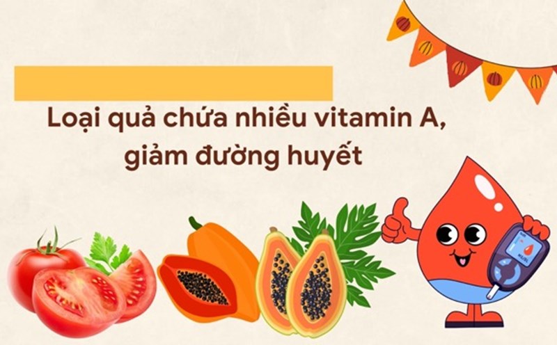 Papaya helps slow down the absorption of sugar, stabilizing blood sugar in the long term. Photo collage: HUONG SON