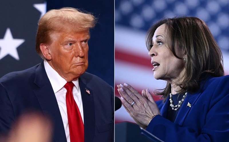 Mr. Donald Trump and Ms. Kamala Harris in the final days of the 2024 US presidential election. Photo: AFP