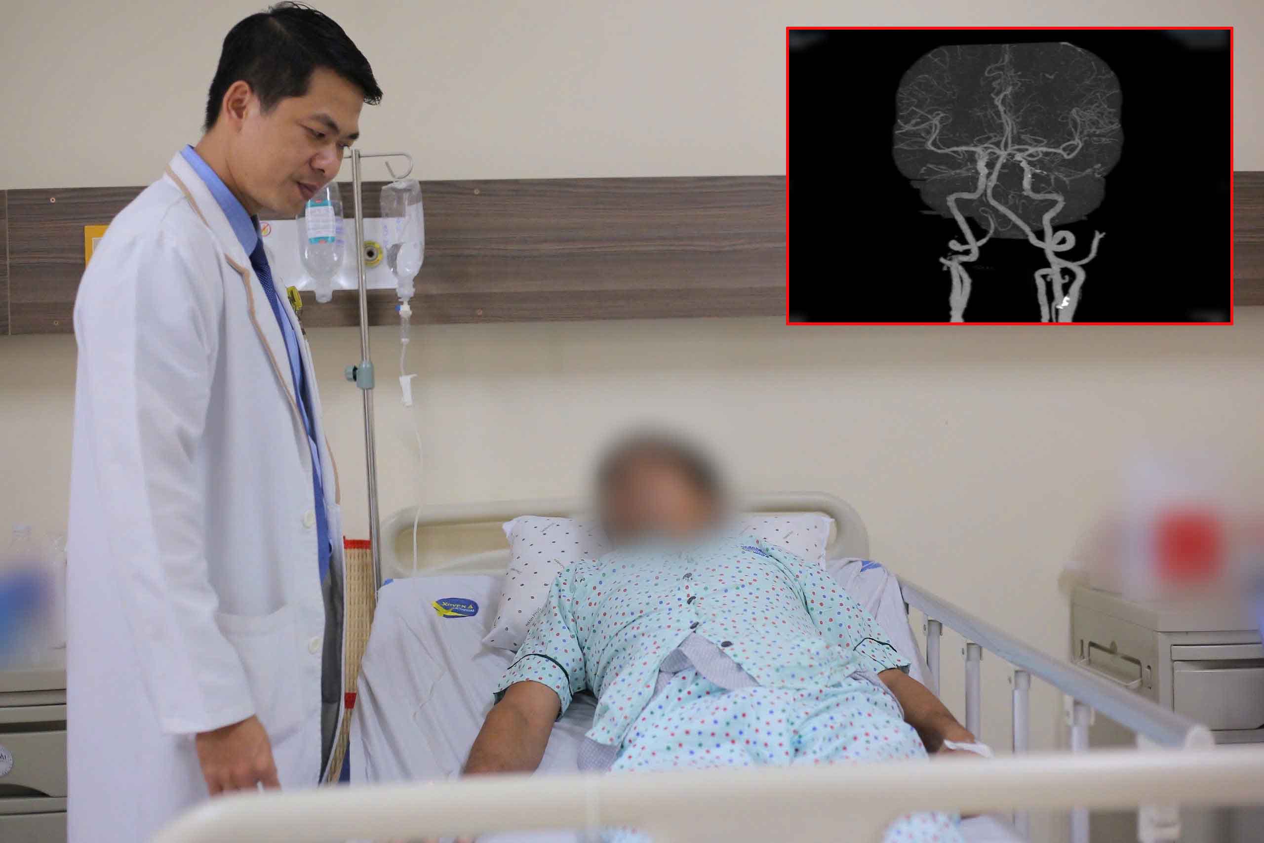 Man with left side weakness, stroke after bathing. Photo: Hospital provided