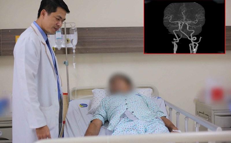 Man with left side weakness, stroke after bathing. Photo: Hospital provided