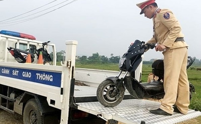 According to the draft of the Ministry of Public Security, competent authorities can temporarily detain violating vehicles. Illustration photo: Traffic Police Department