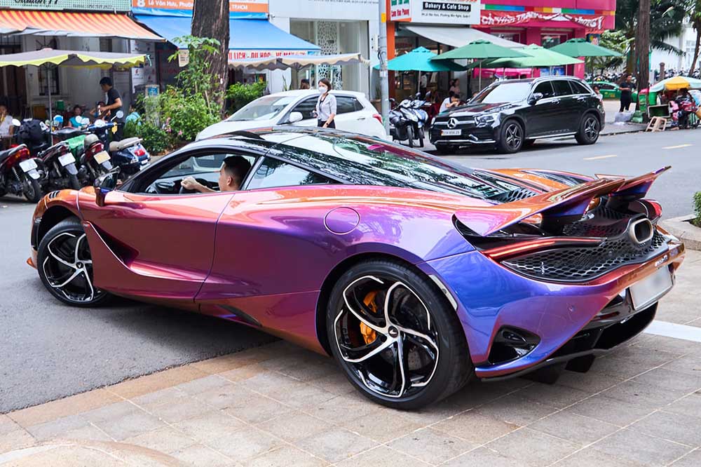 The unique McLaren 750S supercar in Vietnam has a striking appearance. Photo: Do ​​Dung