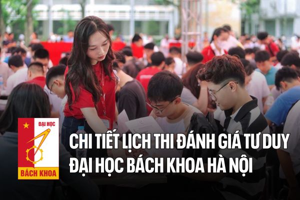 Detailed schedule of Hanoi University of Science and Technology thinking assessment exam