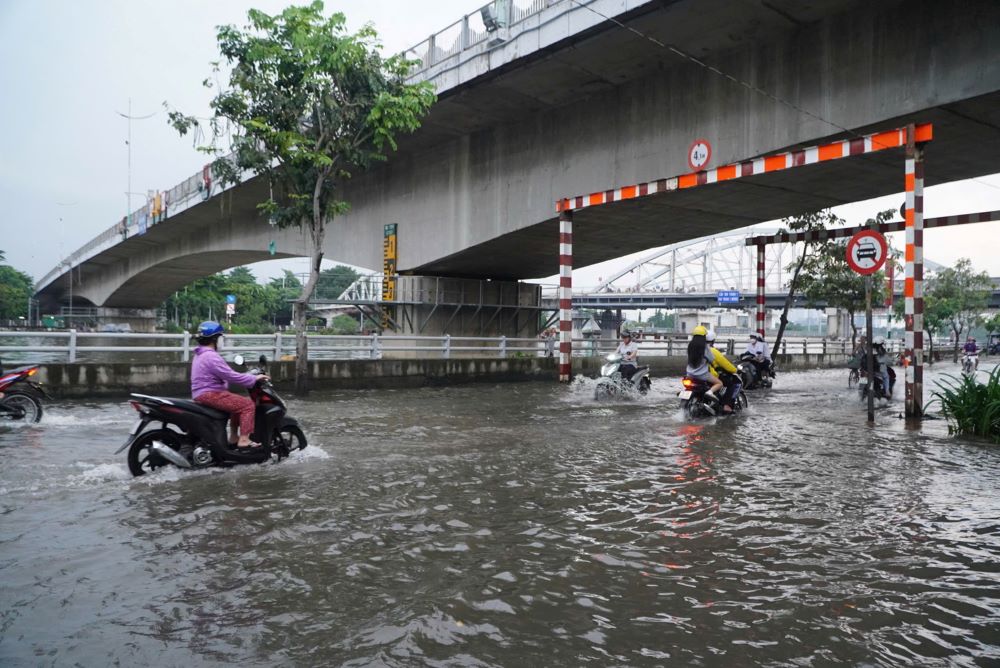 HDND TPHCM khoa X, thanh pho da thong qua chu truong dau tu 375 ti dong de cai tao duong Tran Xuan Soan (Quan 7) nham chong ngap va de xay dung bo ke doc tuyen duong nay.