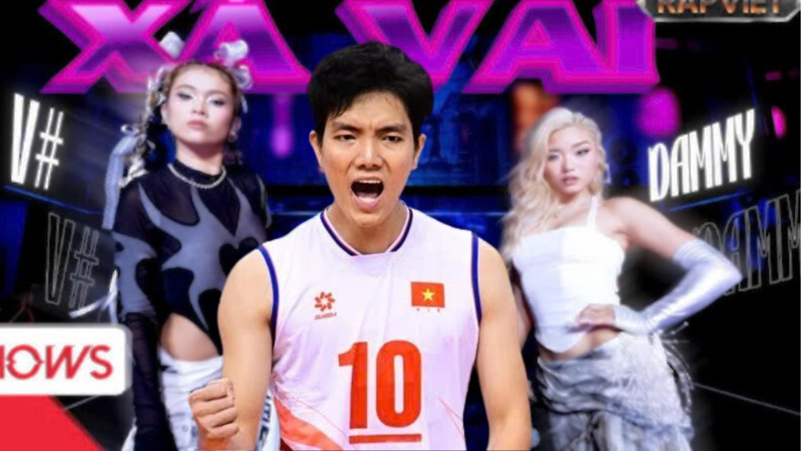 Bich Tuyen was mentioned in the song performed on the show "Rap Viet". Photo: AVC