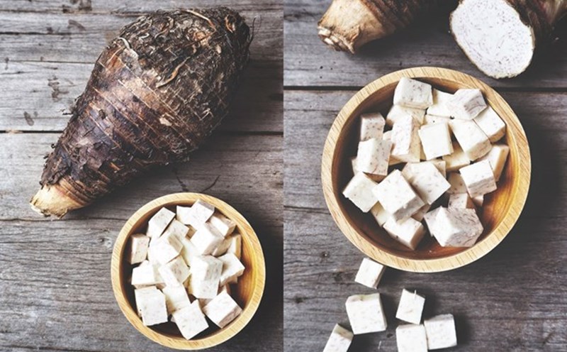 Taro is a nutritious food with many health benefits, especially in controlling blood sugar and prolonging life. Graphics: Thuy Duong.