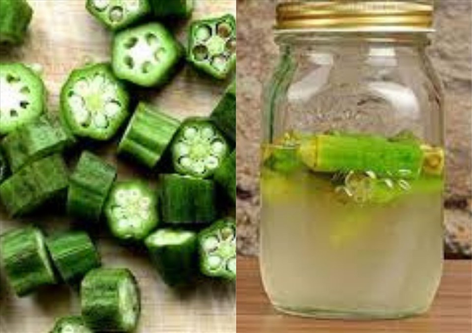 Okra and ginger juice helps reduce blood sugar. Graphics: Thanh Ngoc