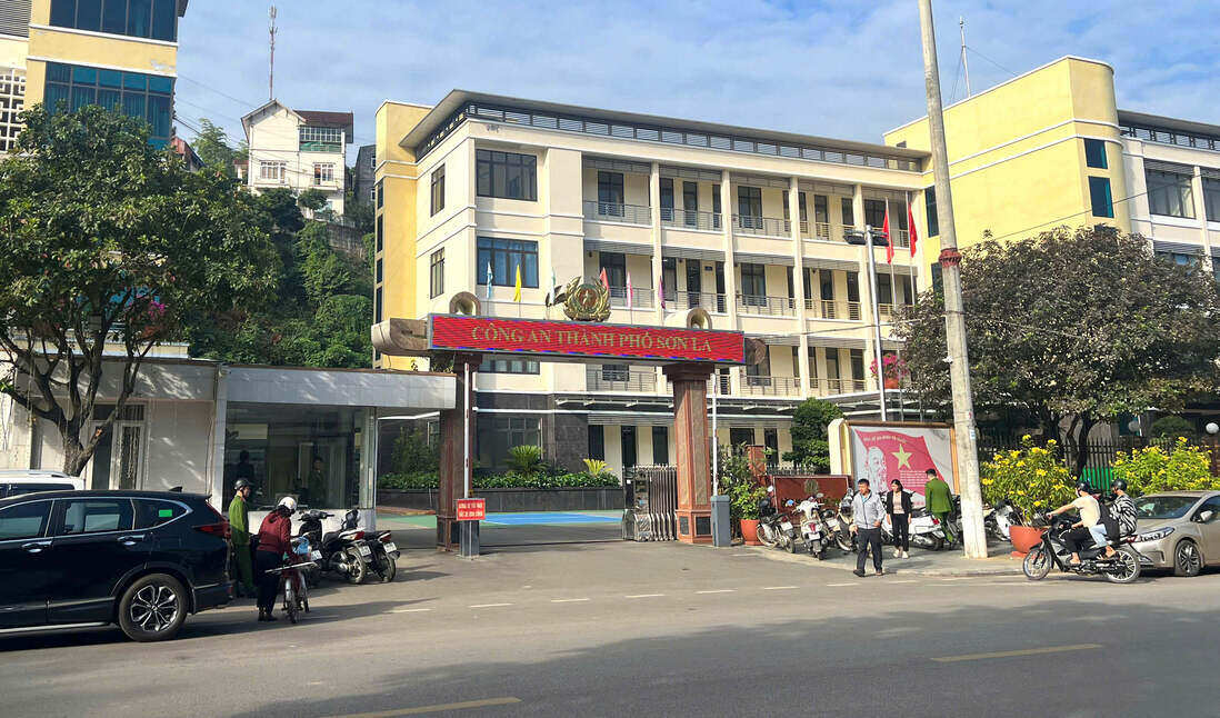 Currently, the headquarters of Son La City Police is located in To Hieu Ward, Son La City. Photo: Thuy Ngan