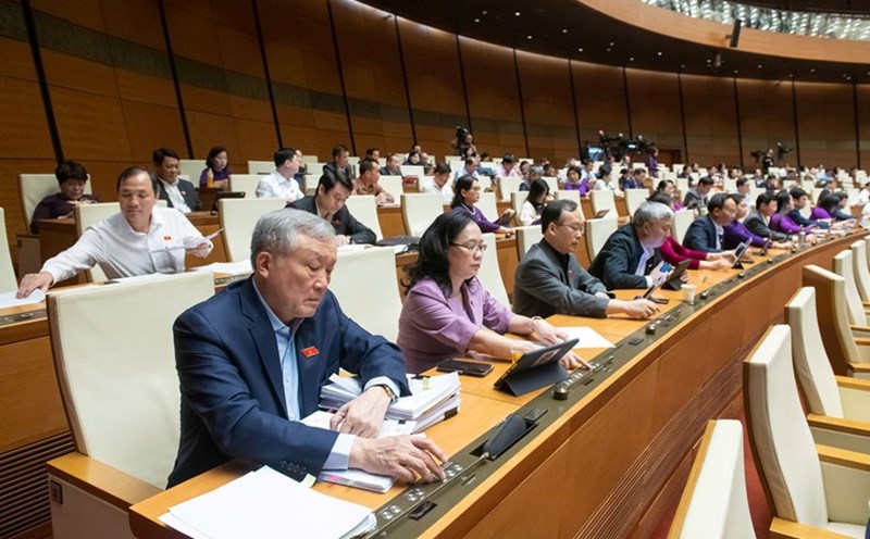 The National Assembly voted to pass the Law on Juvenile Justice. Photo: National Assembly